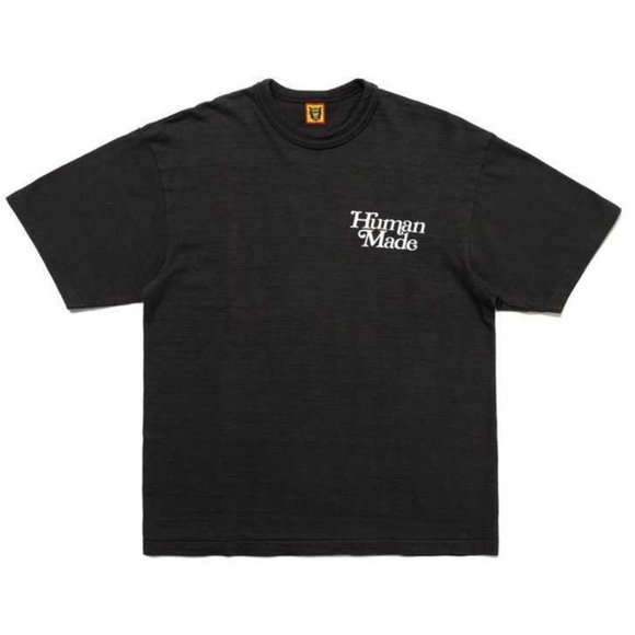 HUMAN MADE Girls Don'T Cry T-Shirt Tee Black White Size M Brand New - Picture 9 of 11